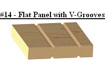 Flat Panel with V-grooves