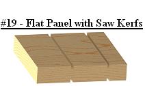 Flat Saw Kerf Panel